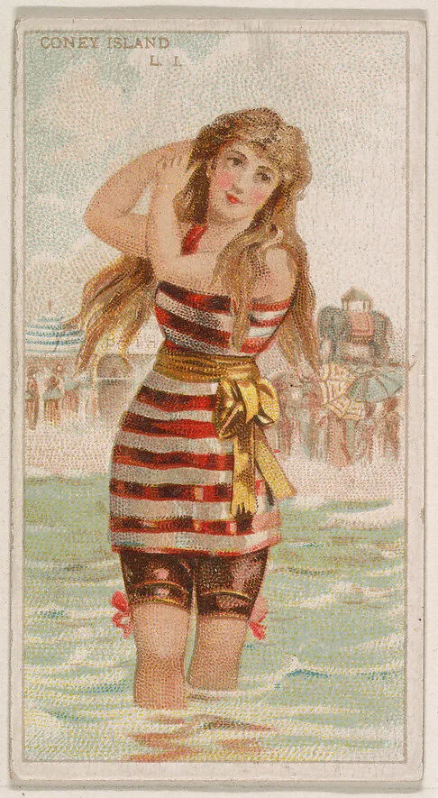 Coney Island, from the Surf Beauties series (N232), issued by Kinney Bros. — Kinney Brothers Tobacco Company