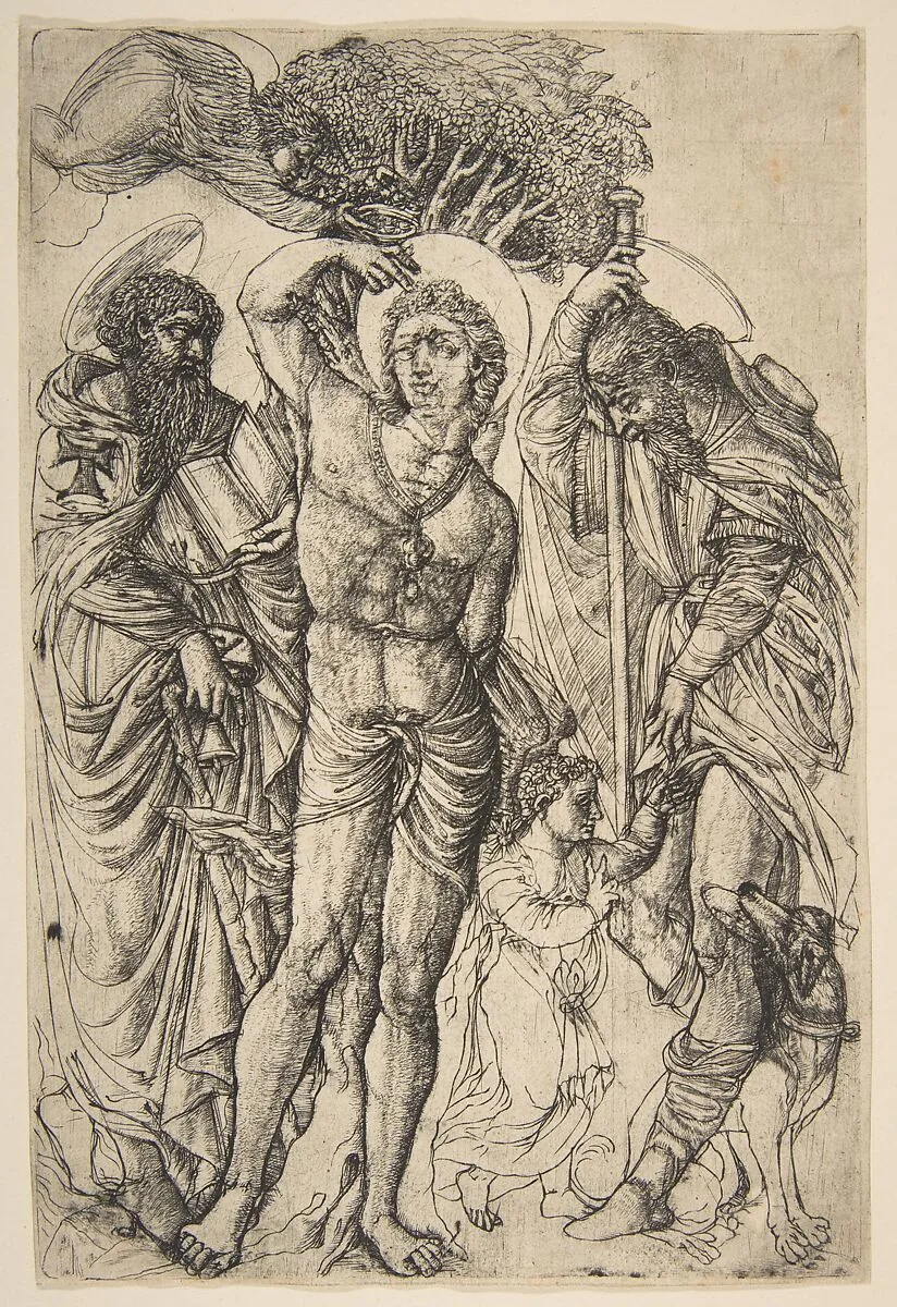 Saints Sebastian, Anthony and Roch — Jean Duvet
