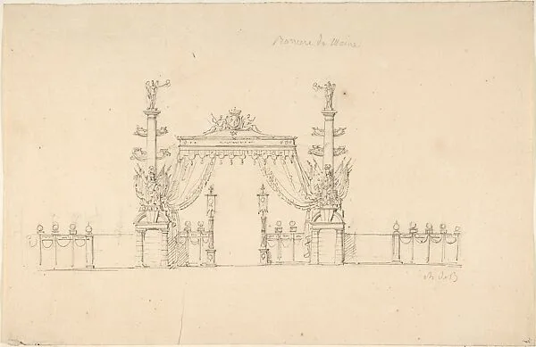 Design for Temporary Festival Pavillion at the Barrier du Maine — Charles de Blonde