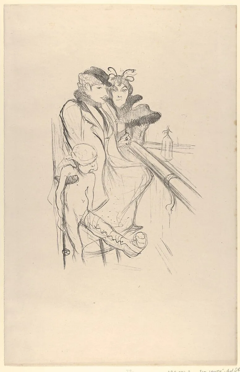 Eros Vanquished — Gustave Pellet|Henri de Toulouse-Lautrec