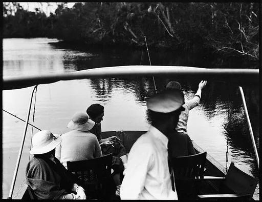 [Unidentified Group on Dayboat in Everglades, Florida]