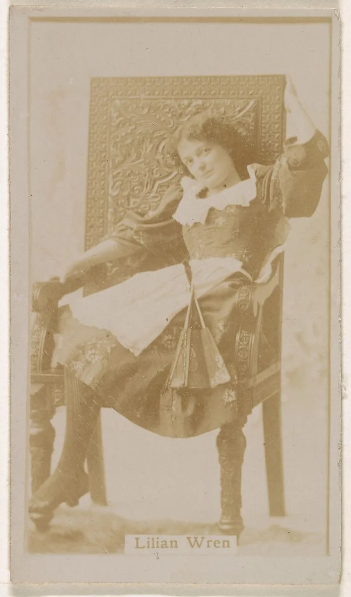 Lilian Wren, from the Actresses series (N245) issued by Kinney Brothers to promote Sweet Caporal Cigarettes — Kinney Brothers Tobacco Company