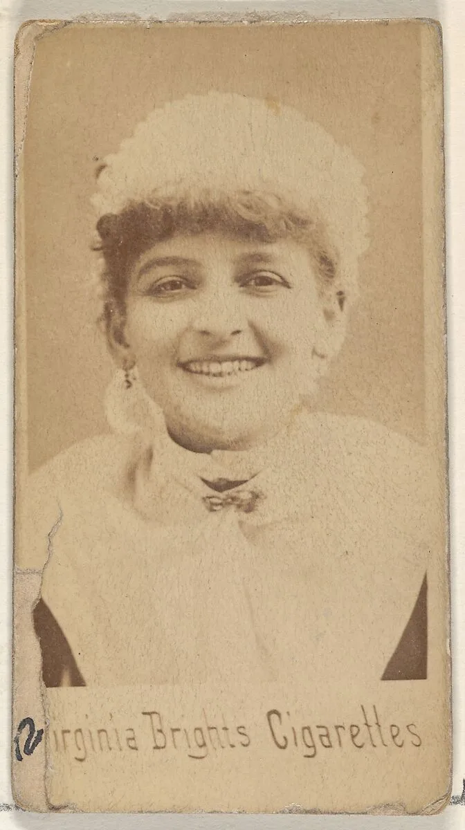 From the Actors and Actresses series (N45, Type 4) for Virginia Brights Cigarettes — Allen & Ginter