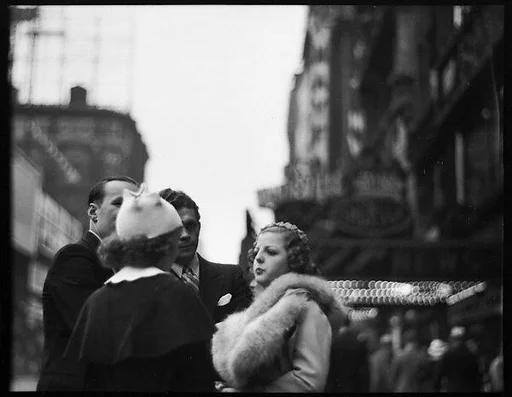 [Conversation on Street, New York City]