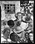[Detail of "The Conflict Over Slavery" Panel of Diego Rivera's Mural for the New Worker's School, New York City]