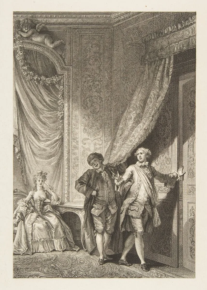 Le Magnifique, from Contes et nouvelles en vers par Jean de La Fontaine. A Paris, de l'imprimerie de P. Didot, l'an III de la République, 1795 — Jean de La Fontaine|Jean Honoré Fragonard|Jean-Baptiste Tilliard|Pierre Didot l'ainé