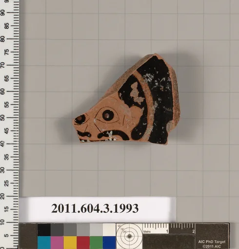 Terracotta fragment of a stemless cup (drinking cup)