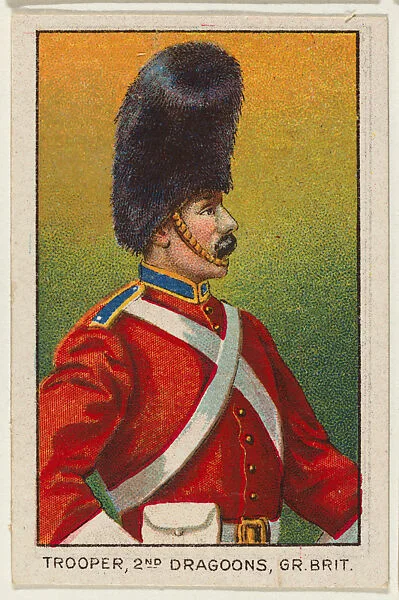 Trooper, 2nd Dragoons, Great Britain, from the Military series (T79) issued by the American Tobacco Company — American Tobacco Company