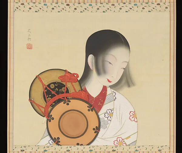 中村大三郎筆 「つゝみ」|Tsuzumi (Hand Drum) つゝみ — Nakamura Daizaburō 中村大三郎
