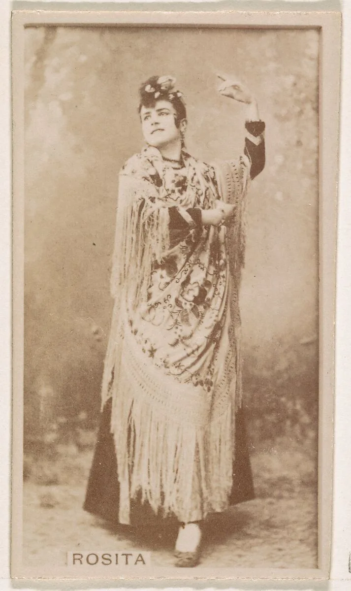 Rosita, from the Actresses series (N245) issued by Kinney Brothers to promote Sweet Caporal Cigarettes — Kinney Brothers Tobacco Company