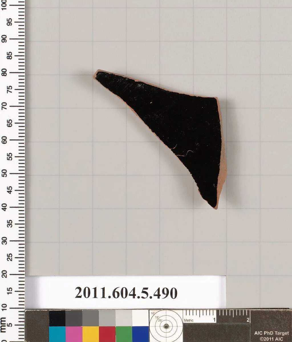 Terracotta fragment of a kylix (drinking cup) — Unknown