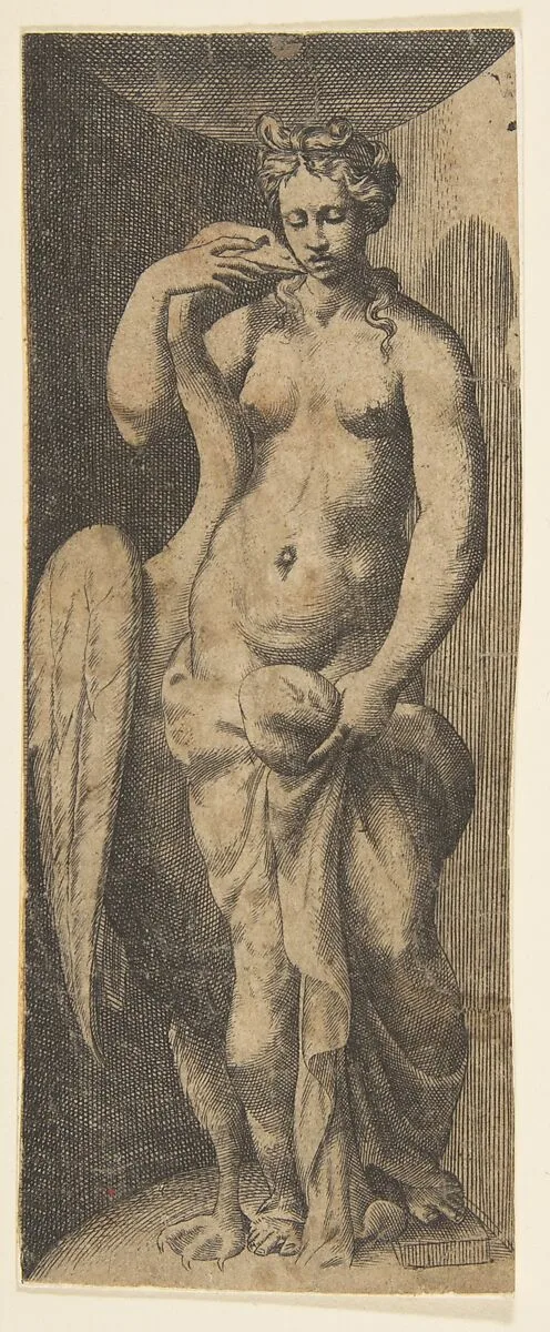 Leda and the swan — Giulio Bonasone