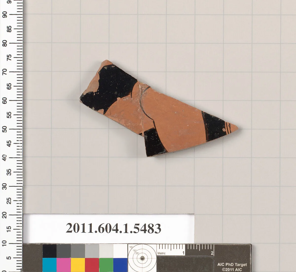 Terracotta fragment of a kylix (drinking cup) — Unknown