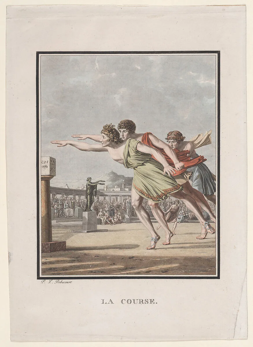 La Course, from "Hero and Leander" — Louis Philibert Debucourt