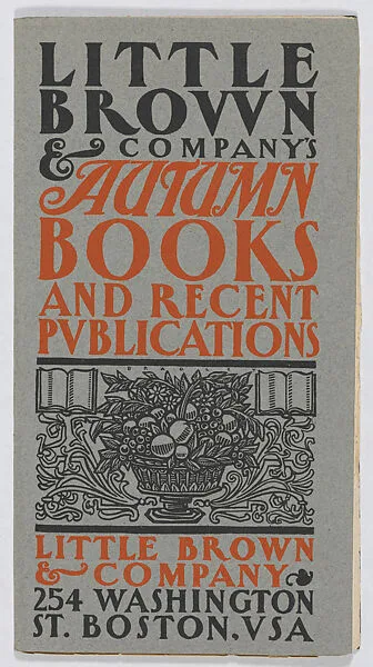 Little Brown & Company's Autumn Books and Recent Publications — William Henry Bradley|The University Press|Little, Brown and Company