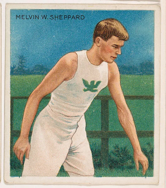 Melvin W. Sheppard, Track and Field, from Mecca & Hassan Champion Athlete and Prize Fighter collection, 1910 — Hassan Cigarettes