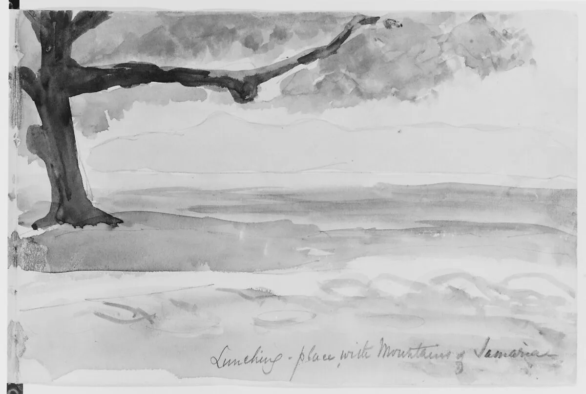 Landscape with Mountains of Samaria, 1904 (from Sketchbook) — Mary Newbold Sargent