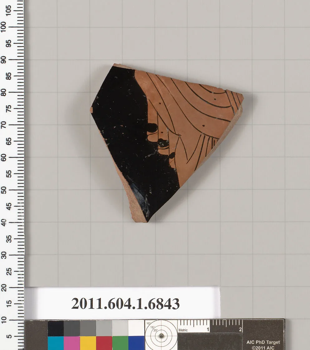 Terracotta fragment of a kylix (drinking cup) — Unknown