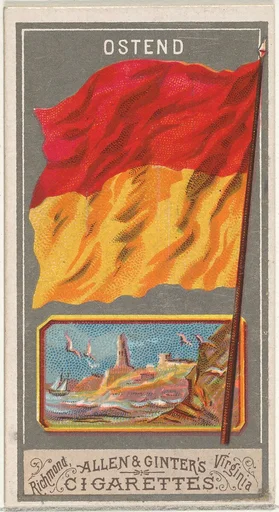 Ostend, from the City Flags series (N6) for Allen & Ginter Cigarettes Brands