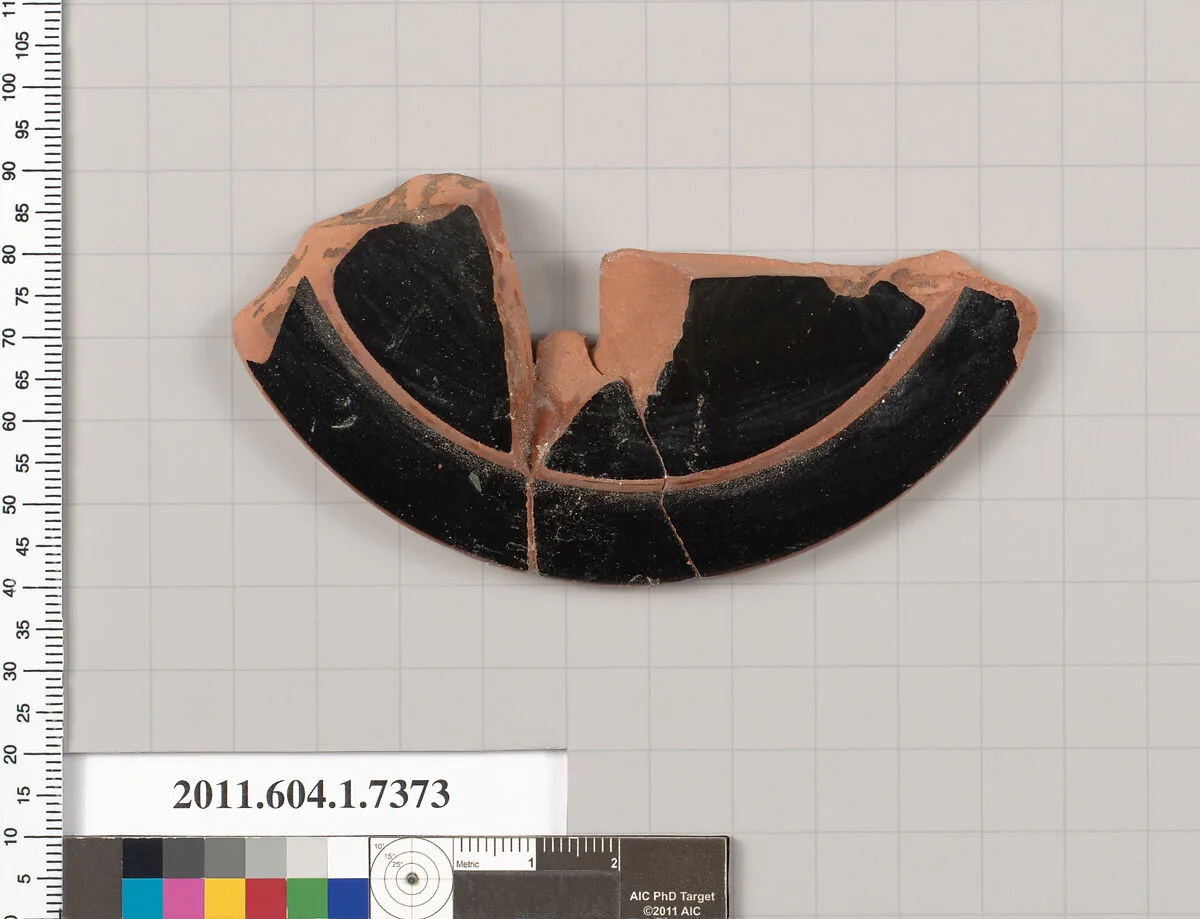 Terracotta fragment of a kylix (drinking cup) — Unknown
