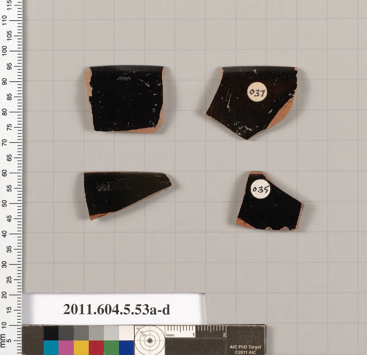 Terracotta rim fragments of kylikes (drinking cups) — Unknown