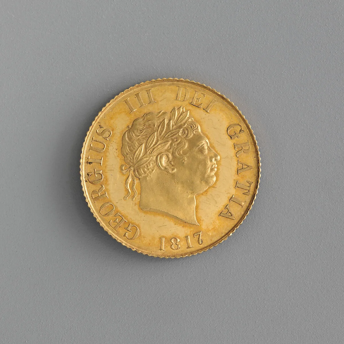 Proof half sovereign of George III — Benedetto Pistrucci