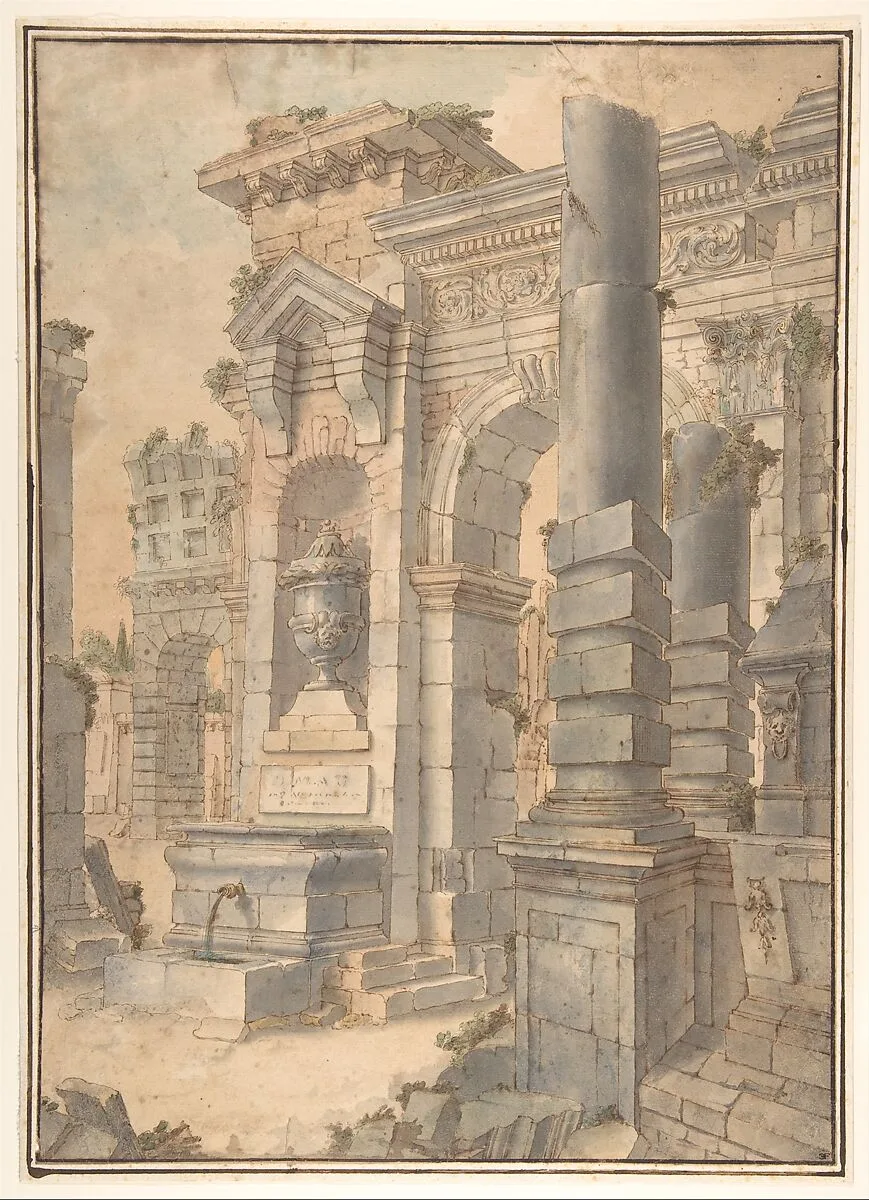 Design for a Painted Wall Decoration — Francesco Stagni