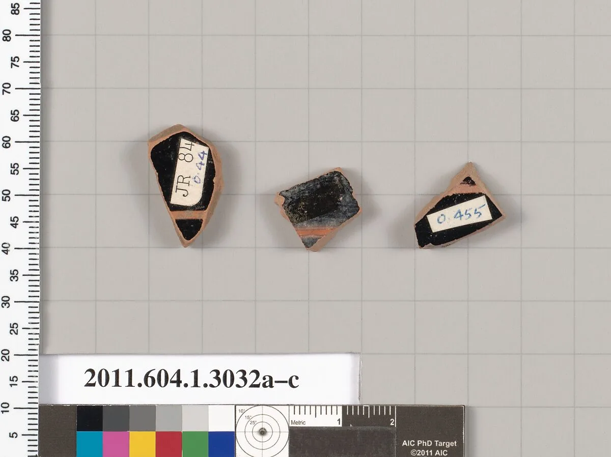 Terracotta fragments of kylikes (drinking cups) — Unknown