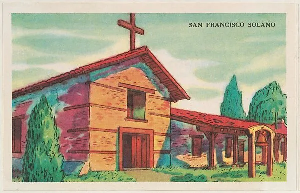 San Francisco Solano, bakery card from the Missions series (D39-6), issued by the Gordon Bread Company — Gordon Bread Company