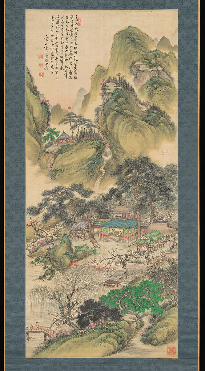 田能村直入 蓬莱春旭図|Spring Sunrise at Hōrai — Tanomura Chokunyū