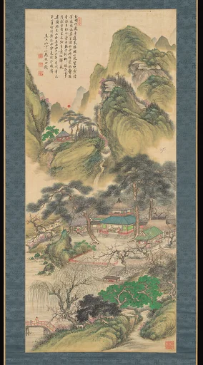 田能村直入 蓬莱春旭図|Spring Sunrise at Hōrai