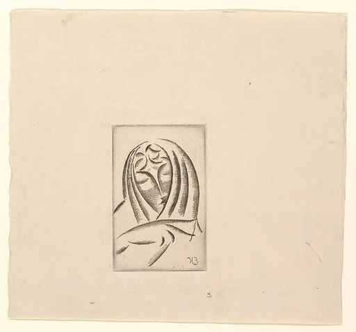 Female Head, Draped (Draped Woman's Head)