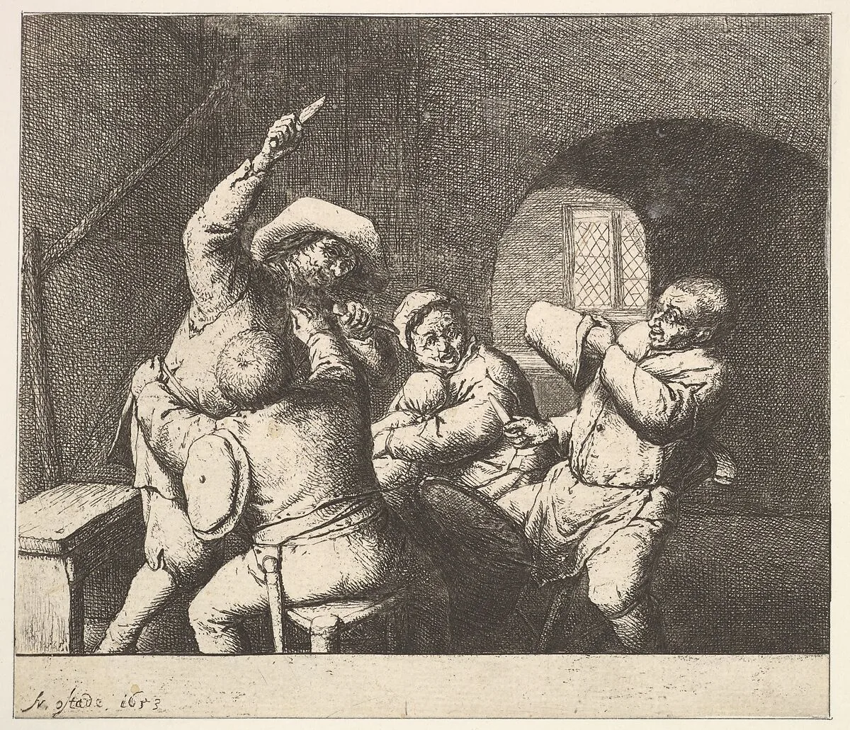 The Knife Thrust — Adriaen van Ostade
