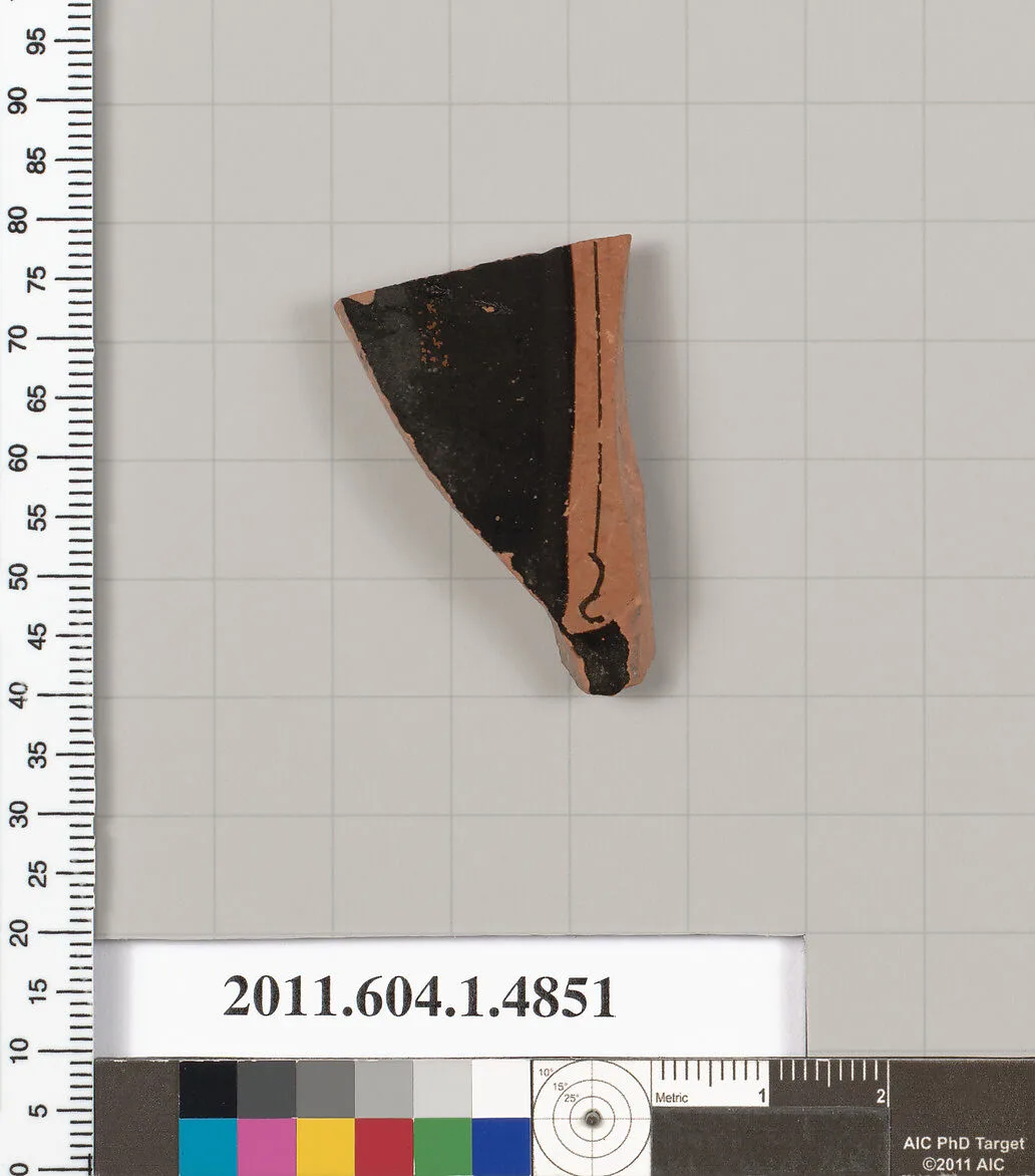 Terracotta fragment of a kylix (drinking cup) — Unknown