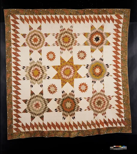 Quilt, Star of Bethlehem pattern variation
