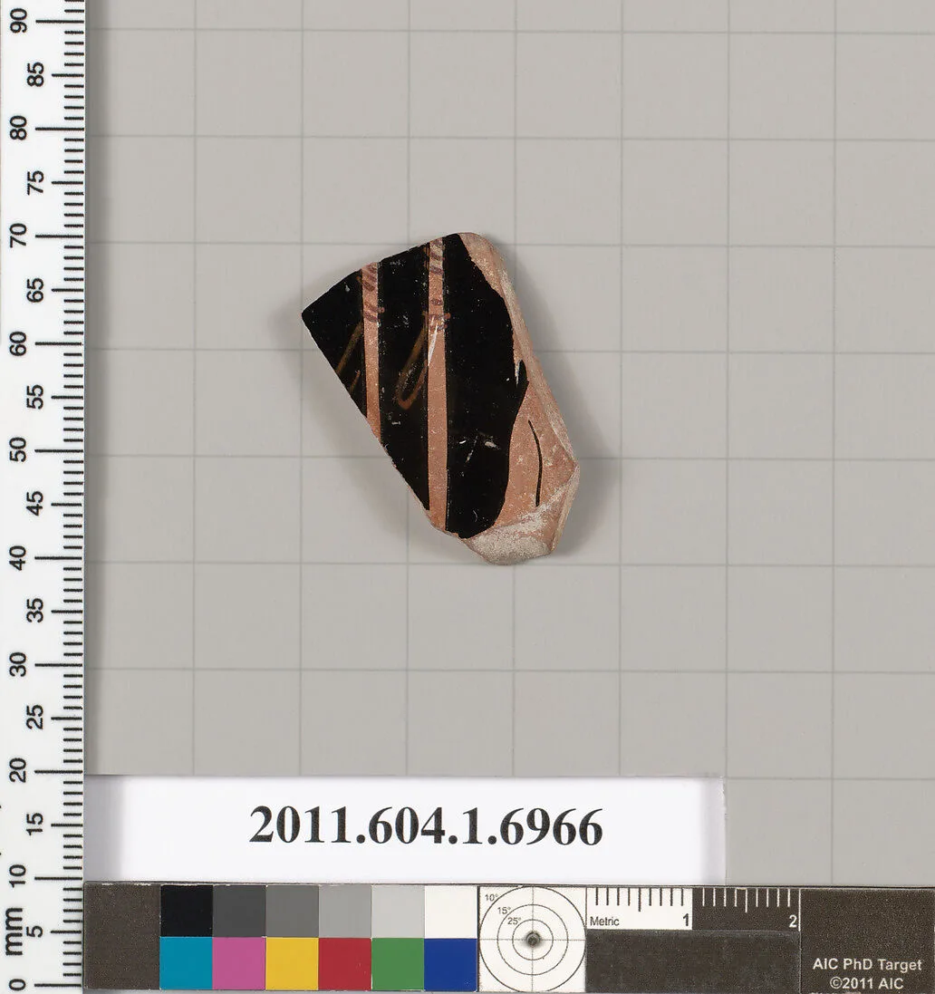 Terracotta fragment of a kylix (drinking cup) — Unknown