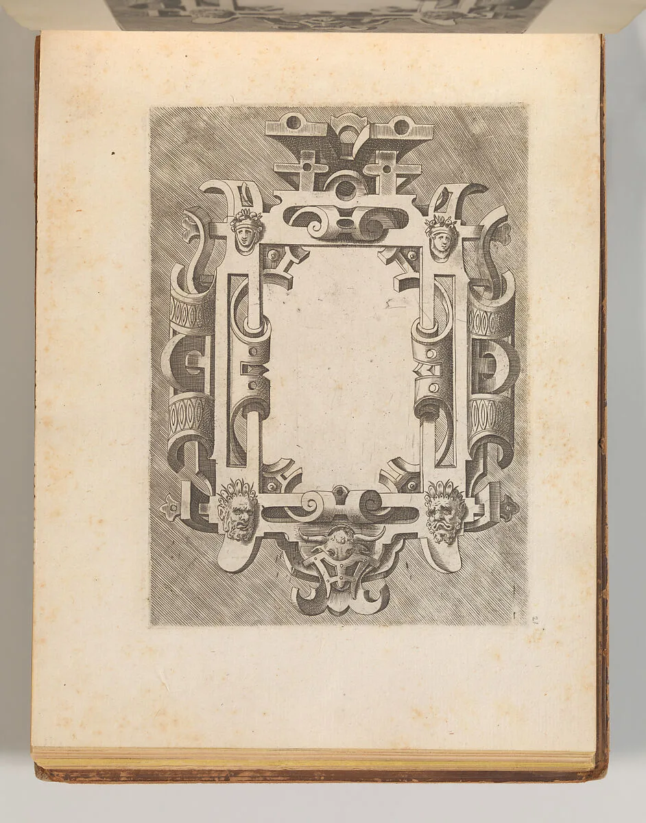 Targhe ed altri ornati di varie e capricciose invenzioni (Cartouches and other ornaments of various and capricious invention, page 26) — Carlo Losi|Hans Vredeman de Vries