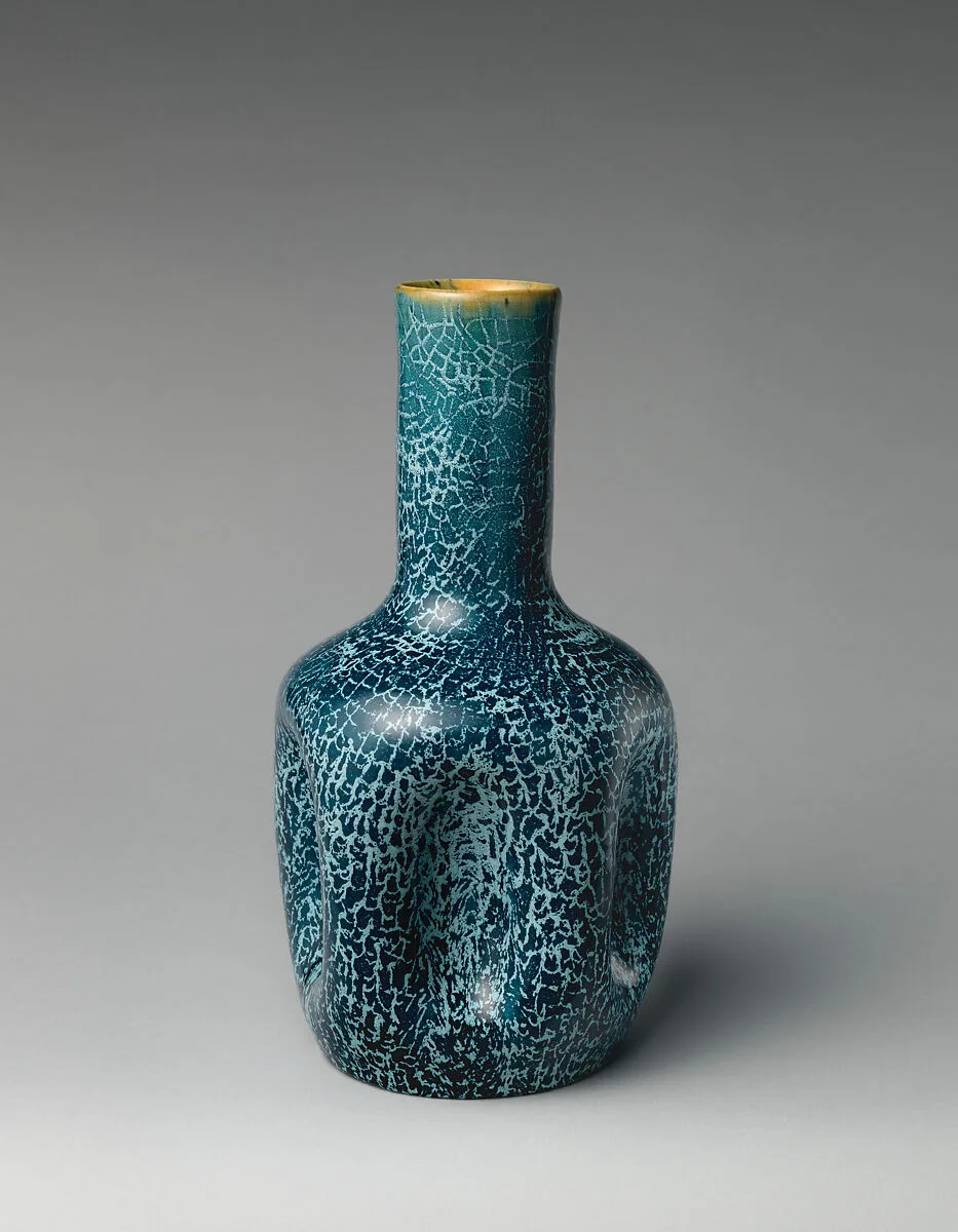 Bottle vase — Linthorpe Pottery Works|Christopher Dresser