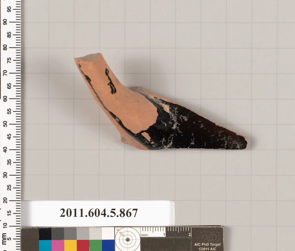 Terracotta fragment of a kylix (drinking cup) — Unknown