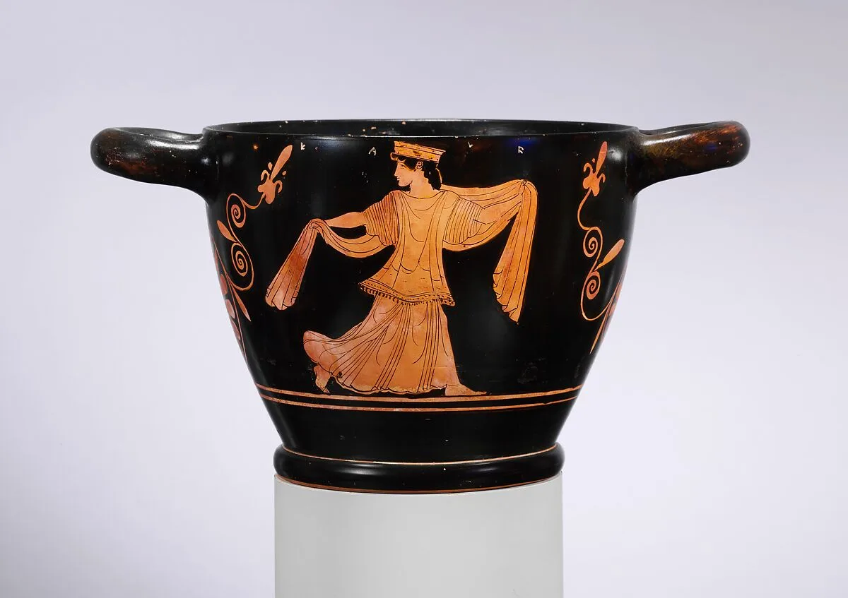 Terracotta skyphos (deep drinking cup) — Lewis Painter