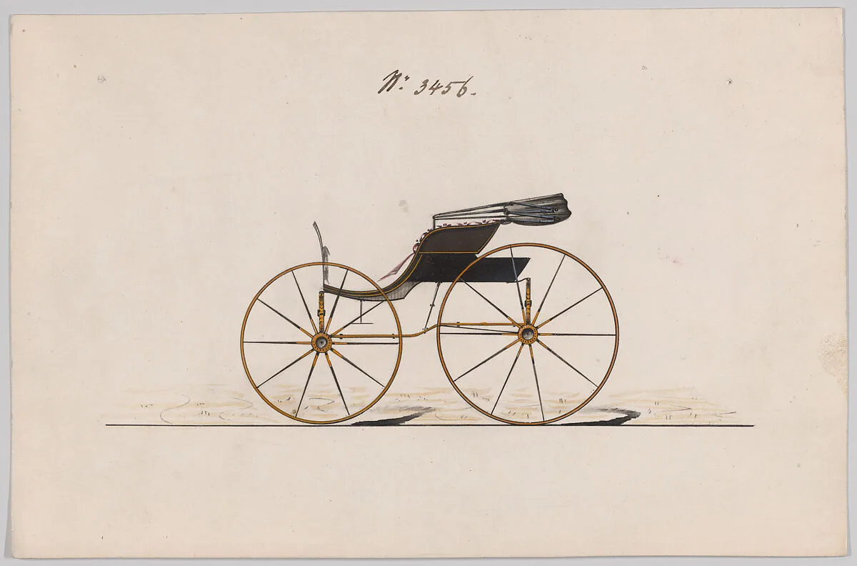 Design for Pony Phaeton, no. 3456 — Brewster & Co.