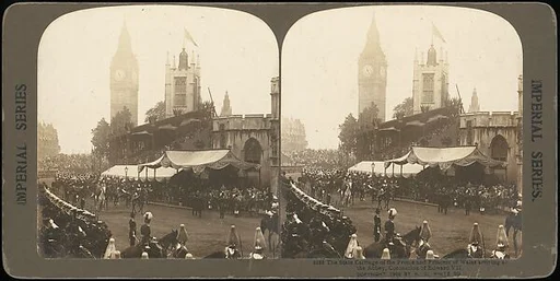 [Group of 4 Stereograph Views of the Coronation of Edward VII, London, England]