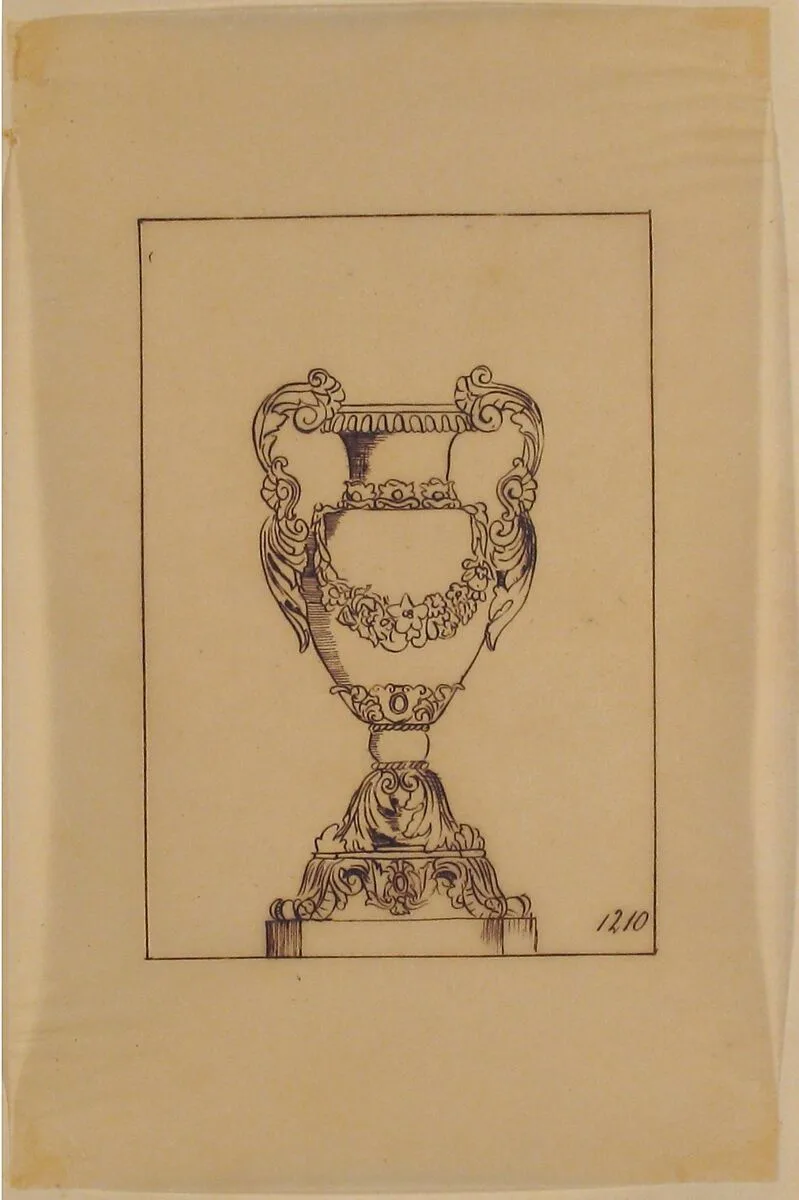 Design for an Urn — Anonymous, French, 19th century