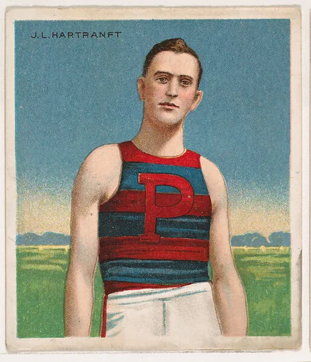 J. L. Hartranft, Track and Field, from Mecca & Hassan Champion Athlete and Prize Fighter collection, 1910
