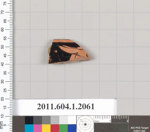 Terracotta rim fragment of a kylix (drinking cup)