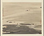 近代 傅抱石 揮弦送鴻圖 軸|Playing the Qin and Watching Geese in Flight — Fu Baoshi