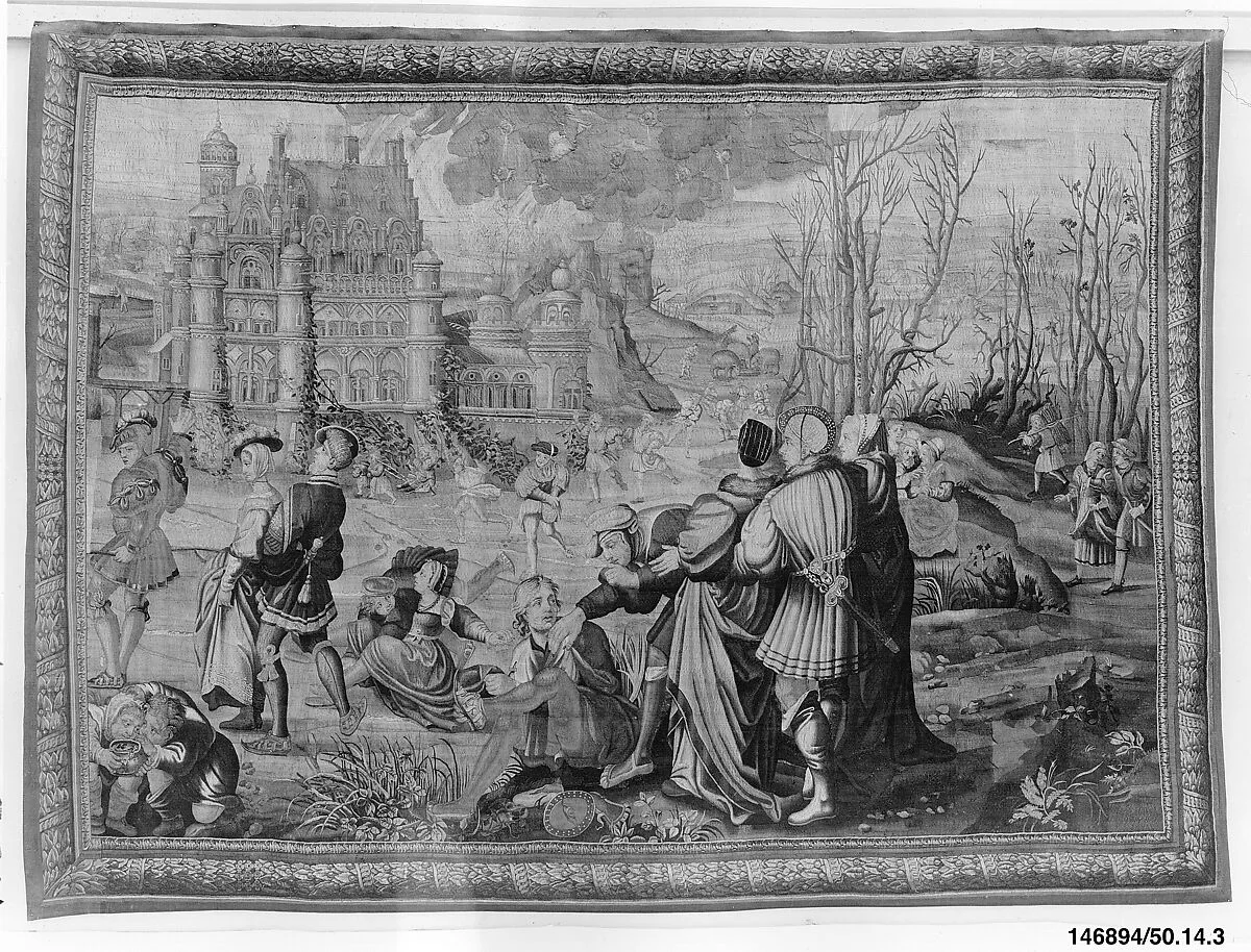 Winter from a set of The Seasons of Lucas — Manufacture Nationale des Gobelins|Master of the Months of Lucas