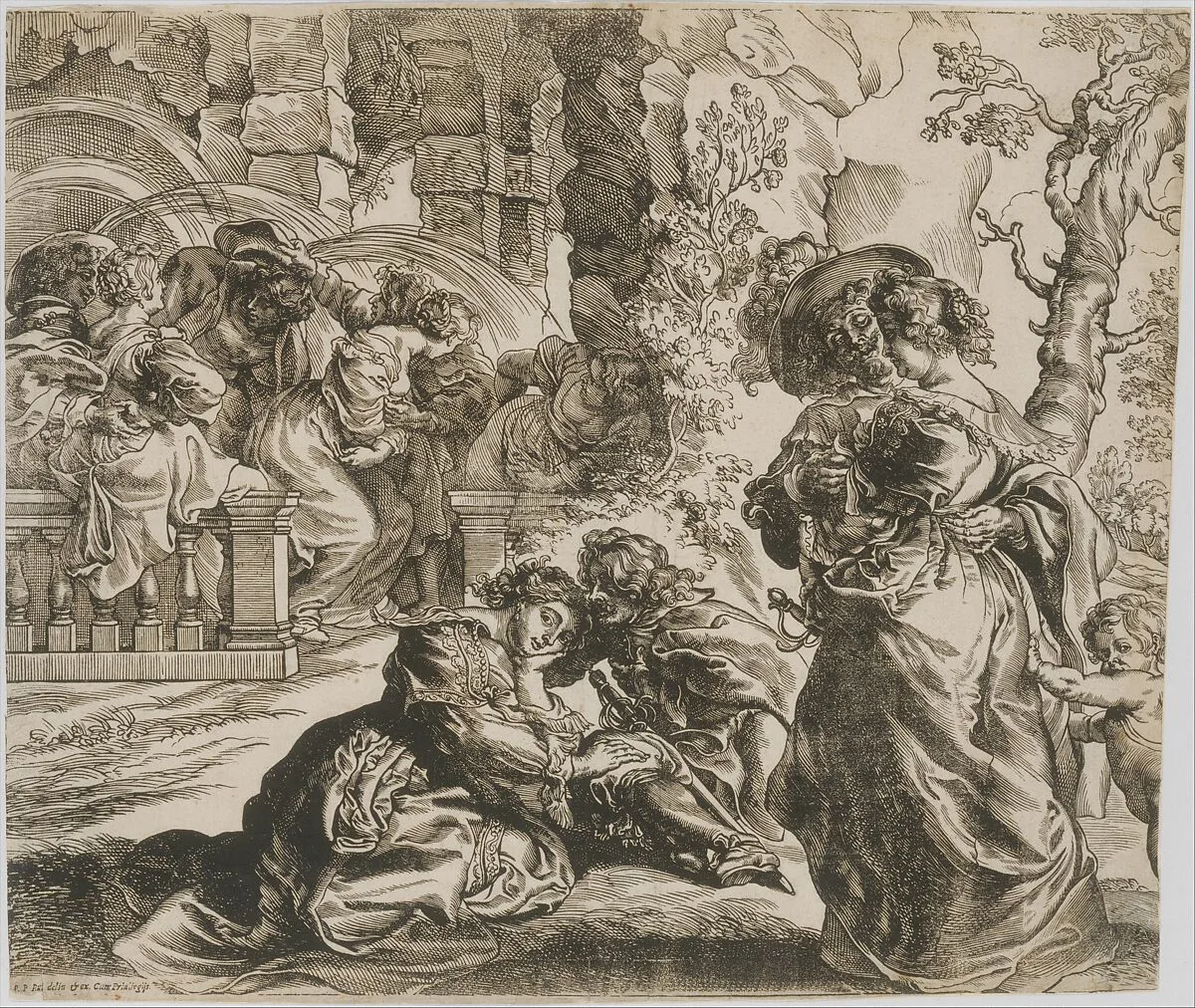 The Garden of Love (right block) — Christoffel Jegher|Peter Paul Rubens