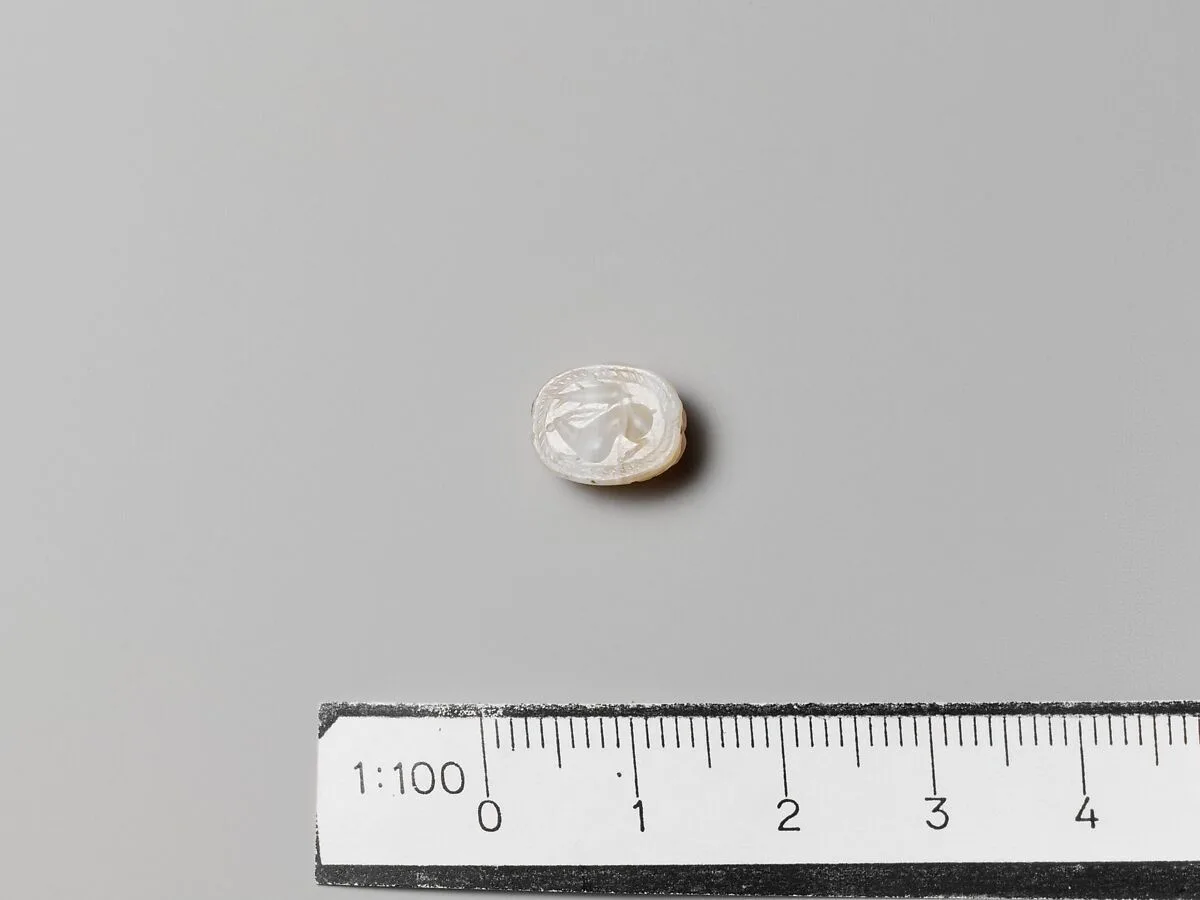 Banded chalcedony scarab — Unknown