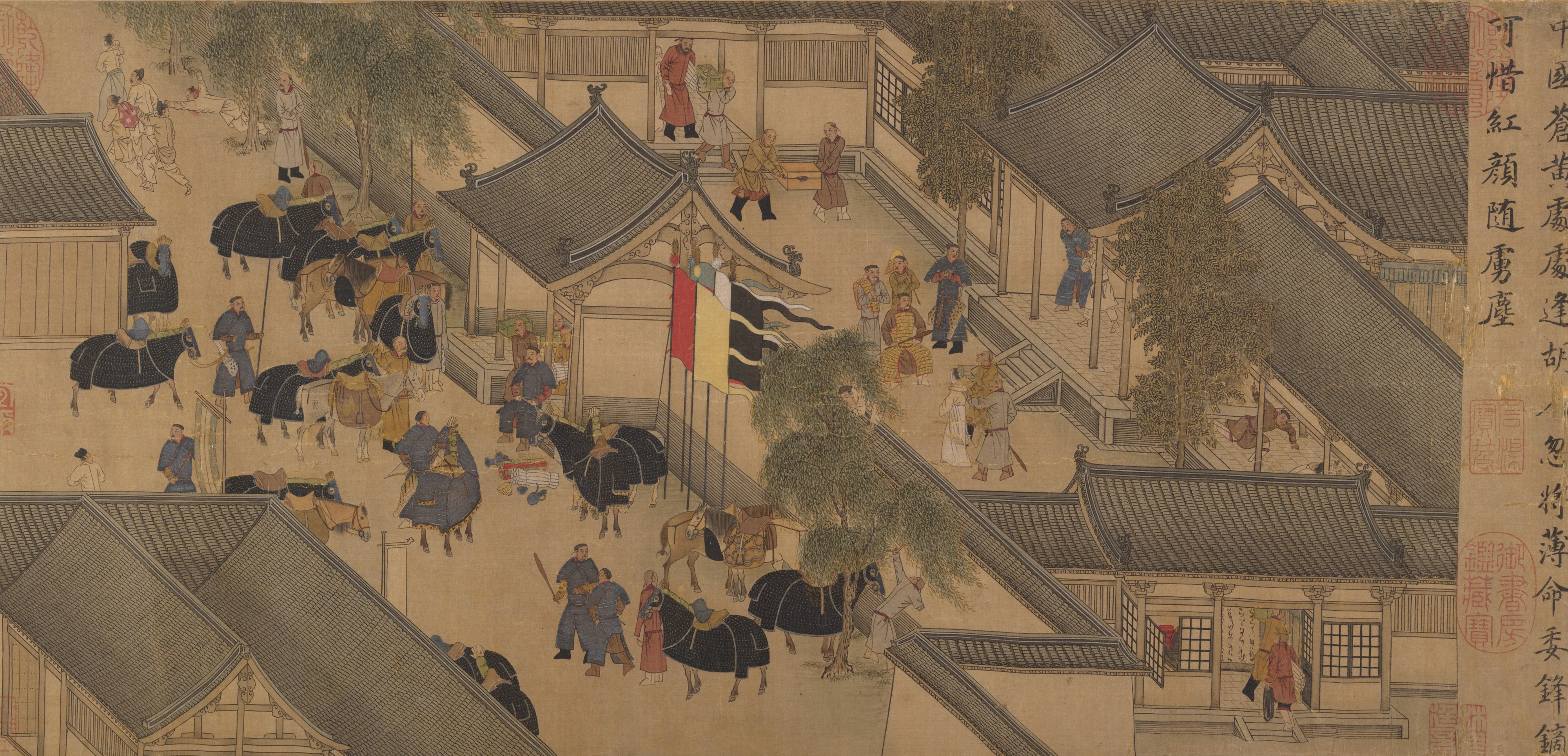 明 佚名 胡笳十八拍圖 卷|Eighteen Songs of a Nomad Flute: The Story of Lady Wenji — Unidentified artist